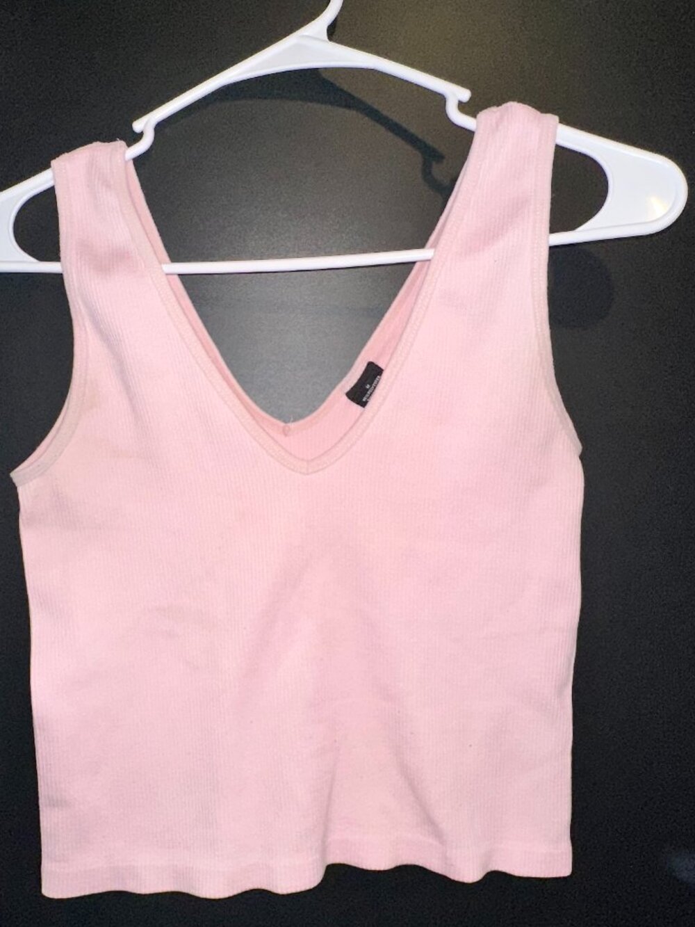 Size Small Pink Ribbed Tank Top